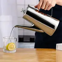 Stainless Steel Coffee Pot Iced Tea Pitcher Beverage Jug Cold Water Kettle Water Pitcher Drink Pitcher For Bar Home Hotel 3