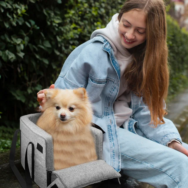 Dog Seat For Small Large Dogs Console Armrest Mountable Travel Accessory Pet Supply Vehicle Safety Seat 5