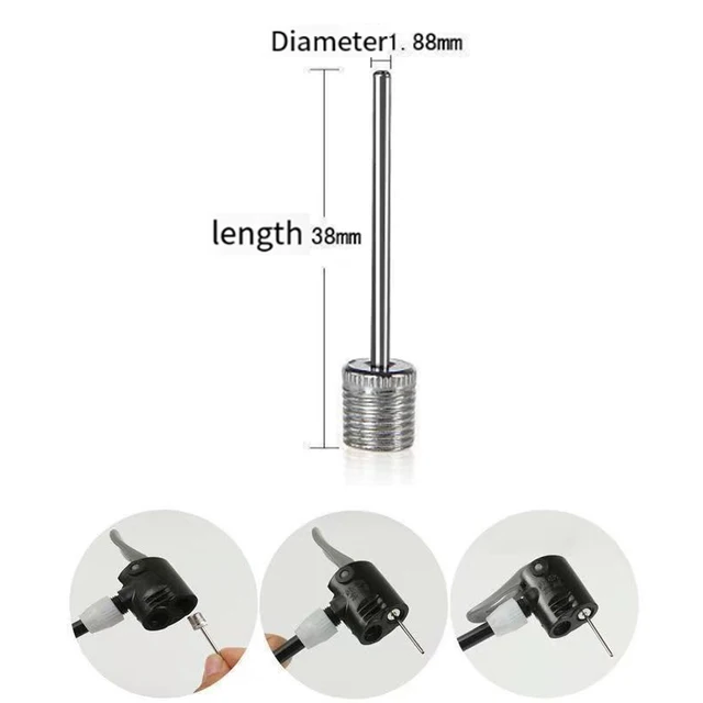 Sport Ball Inflating Pump Needle 10/20pcs for Football Basketball Soccer Inflatable Air Valve Adaptor Stainless Steel Pump Pin 2
