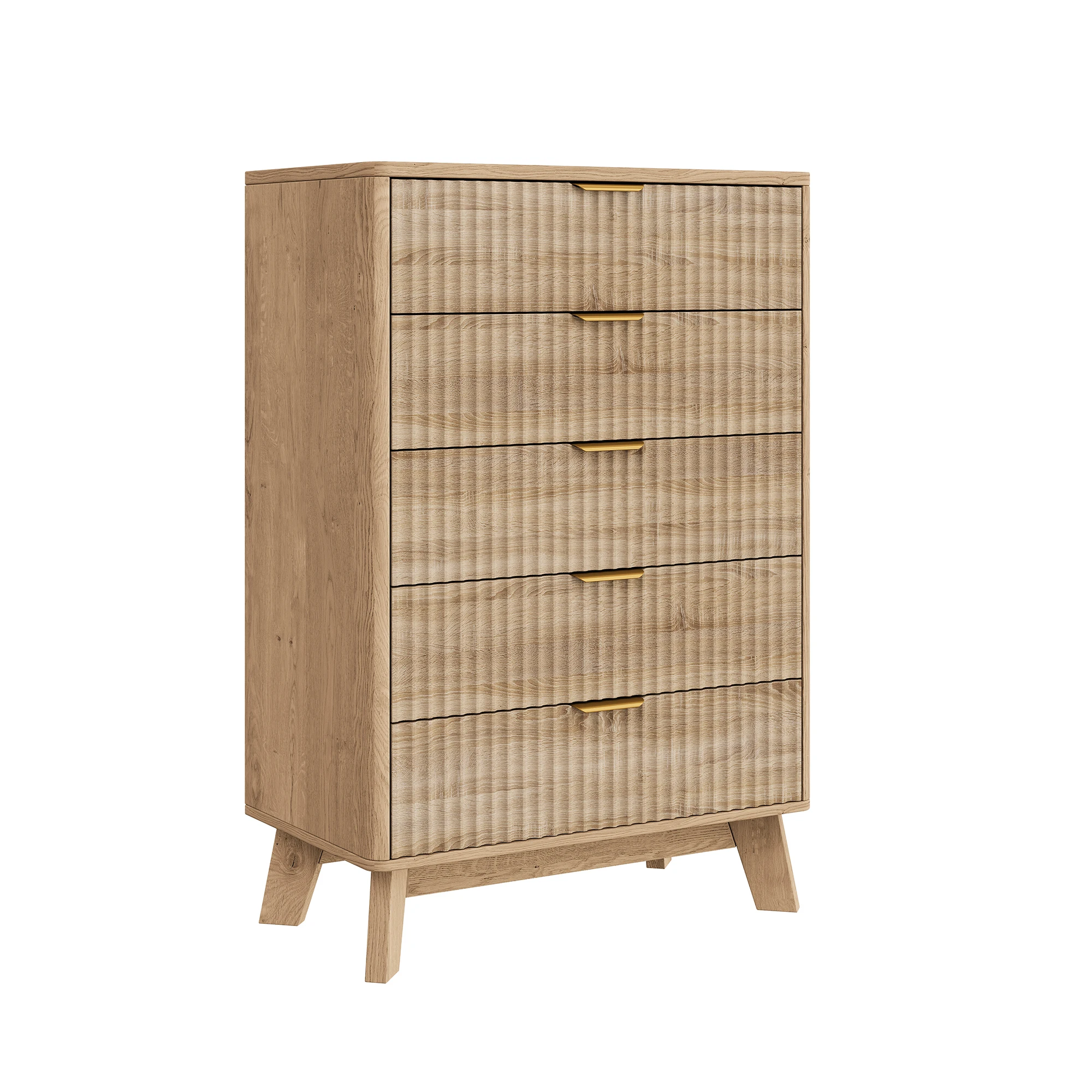 Rosahqnda Kommode, Schrank, Holzkommode mit 5 Schubladen, Aufbewahrungsschrank, Kleine Kommode für das Wohnzimmer – Detail 25