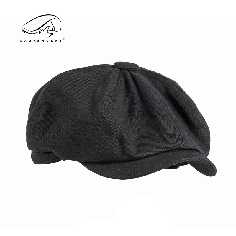 Men's Octagonal Newsboy Hat Cotton Cap French Style