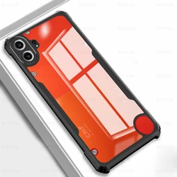 Clear Crystal Acrylic Shockproof Phone Case with Bumper Protection for CMF Phone 2 Pro (Black - 01)