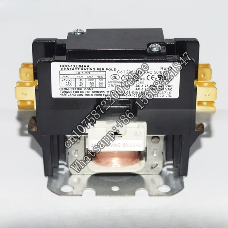 

10PCS208V-240V 40A High load High quality single-phase with busbar HCC-1XU04AA AC contact