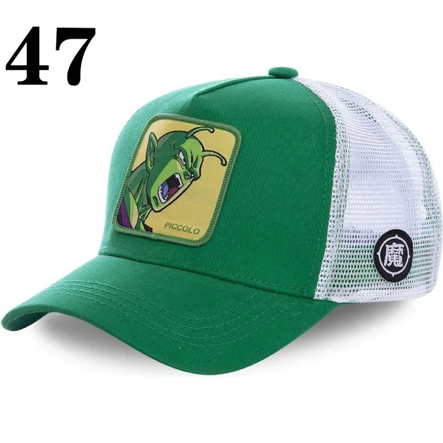 New Fashion Dragon Ball Cartoon Baseball Cap Anime Snap Cotton Baseball Cap Men's Women's Hip Hop Mesh Trucker Cap 4