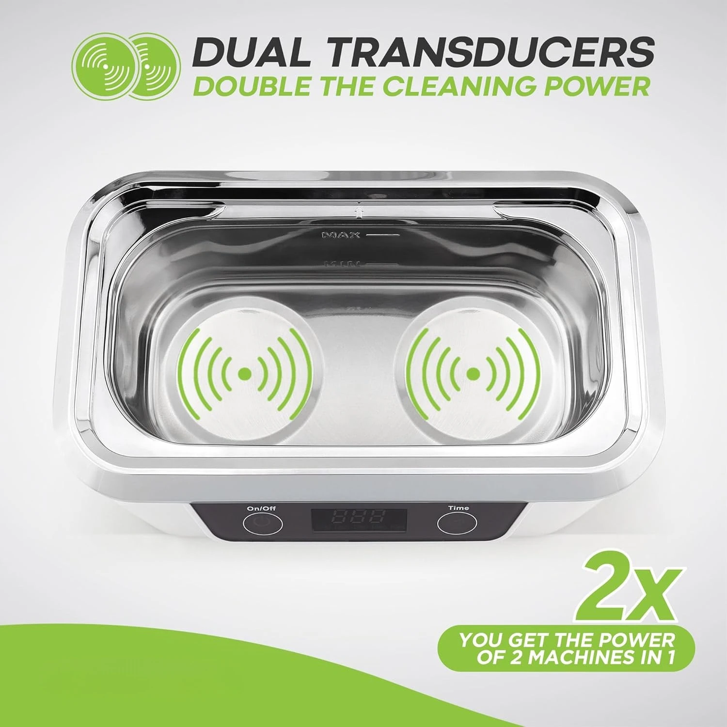 2025 Ultrasonic Cleaner Professional Jewelry Cleaner for Diamond Ring Silver Gold Necklaces Glasses Denture Retainer Mouthguard 5