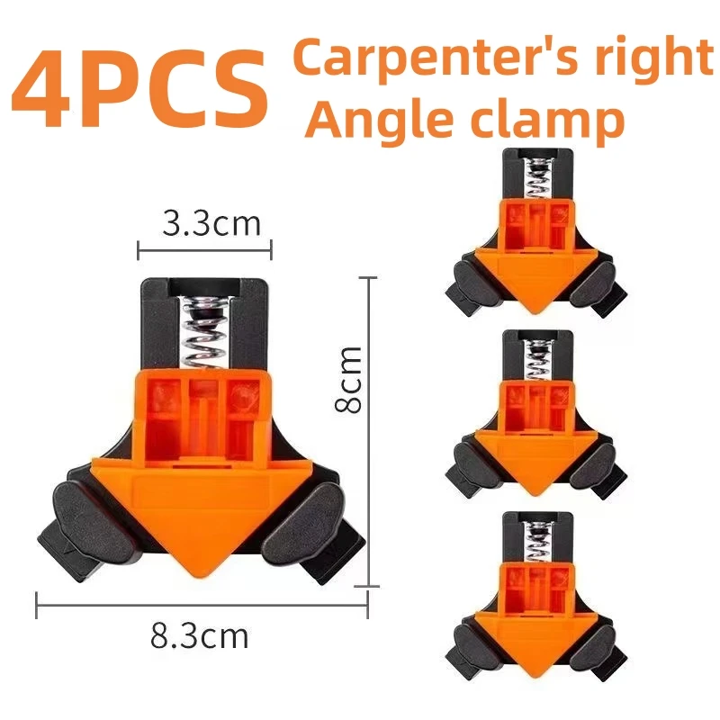 1/4 pcs 90 Degree Corner Clamps For Woodworking, Fast Adjustable Quick Spring Loaded Woodworking Clamps,Cabinets,Photo Framing 1/4 pcs 90 Degree Corner Clamps For Woodworking, Fast Adjustable Quick Spring Loaded Woodworking Clamps,Cabinets,Photo Framing