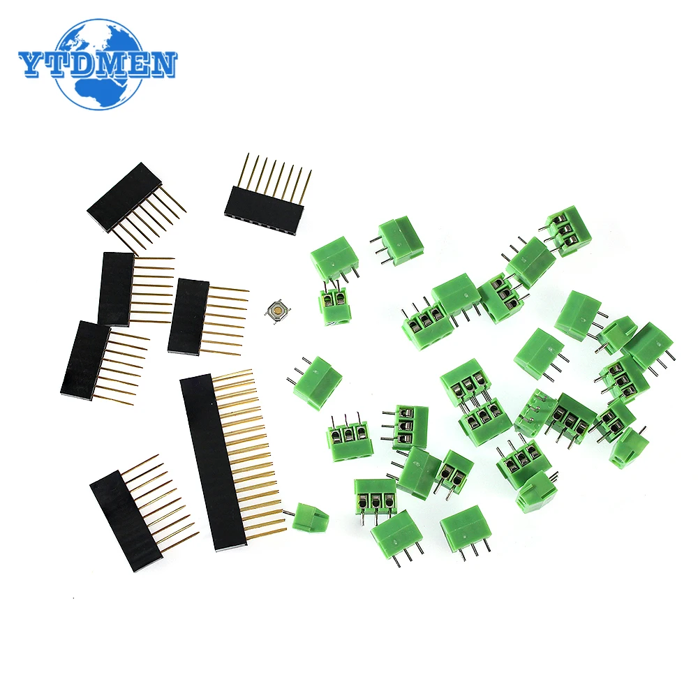Compatible with MEGA2560 Double sided PCB Prototype Screw Terminal Block Shield Board Kit, for Arduino Mega 2560 R3