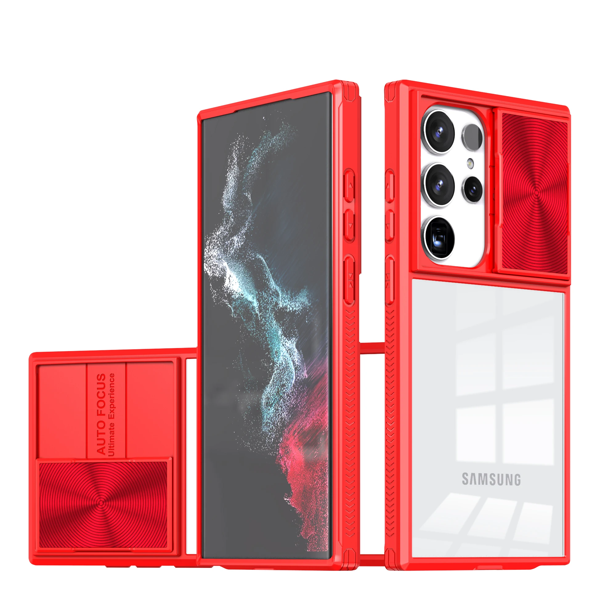 Fashion Sliding Camera Lens Phone Case - Shockproof Hard Protective Cover