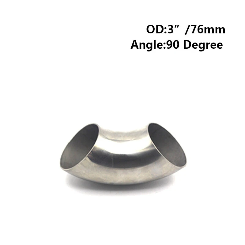 90 Degree Bend Elbow Pipe 201 Stainless Steel tube curve pipe OD 51mm 60mm 63mm 76mm