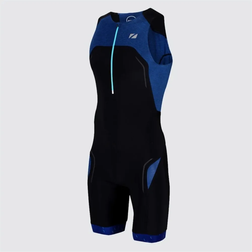 Cycling Suit Zone3 Men Cycling Jumpsuit Trisuit Swimming Running Sleeveless Skinsuit Triathlon Aero Racing Suit Jumpsuit