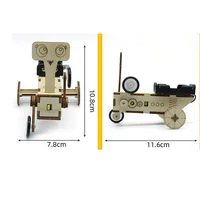 DIY Reptile Robot Electric Wooden Science Experiments Toys for Children Educational Handmade Assemble Toys Boys Girls 5