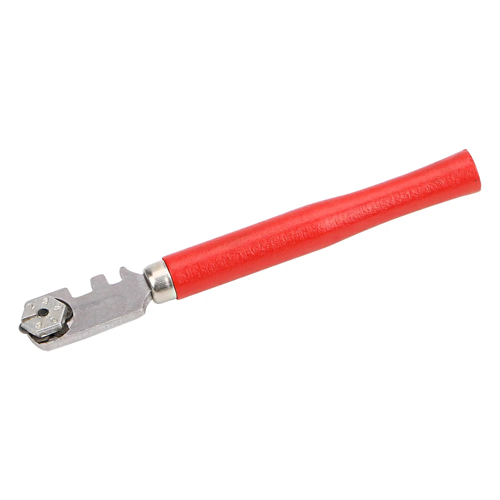 130mm For Hand Tool Professional Glass Tile Cutter Wooden Handle Window Craft Diamond Tipped Portable Glass Cutter 1Pcs 4