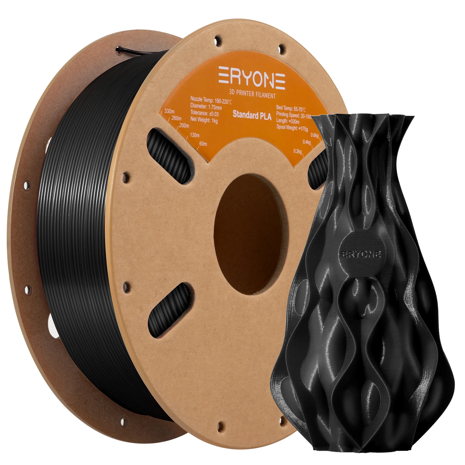 ERYONE 3KG PLA Filament 1,75mm, Standardqualität mit Hoher Zähigkeit, Geringer Verformung, Hervorragende Druckqualität, 1kg Spule – Detail 39