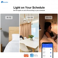 สวิตช์อัจฉริยะ Tuya ไม่ต้องใช้สายกลาง ใช้งานร่วมกับ Alexa, Google Home, สวิตช์ติดผนังแบบ WiFi (สีขาว 2 ช่อง) 5