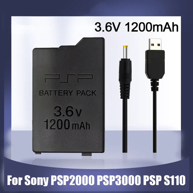 Nueva batería 3.6V 1200mAh para Sony PSP 2000 Slim