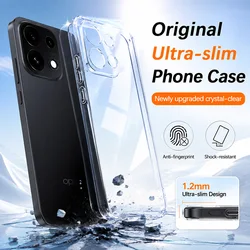 Premium High Quality Transparent Phone Case - Camera Protective Soft TPU Silicone Cover for OPPO Reno16 FS 5G (Clear)