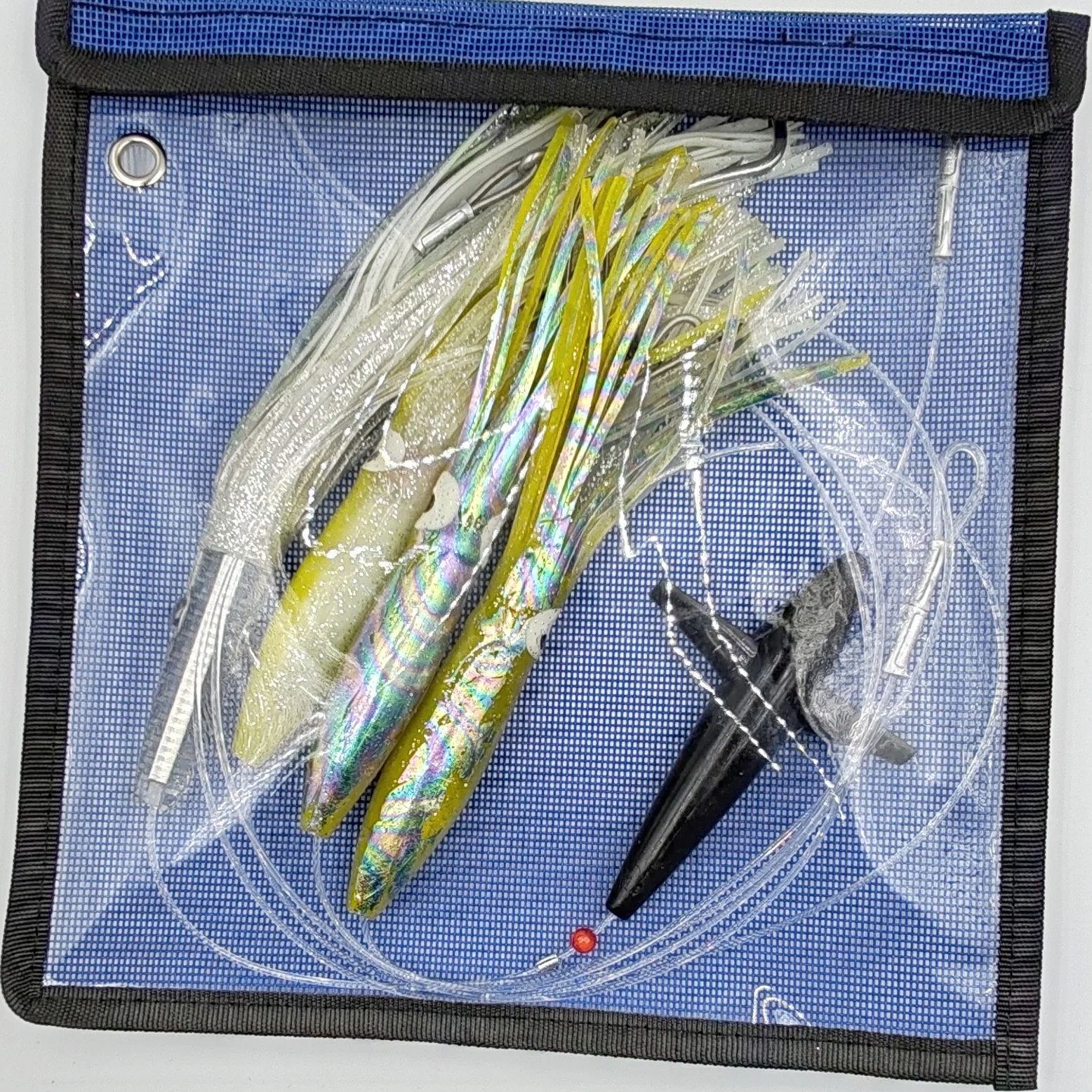 Leurre De Traîne Mer AMTACKLE - Chaîne Marguerite Oiseau Avec Crochet 7/0 + Sac - GYO