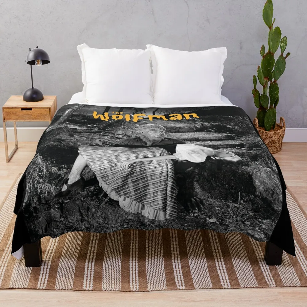 

Модное одеяло Wolfman, одеяла для дивана, пушистые одеяла, мягкое одеяло