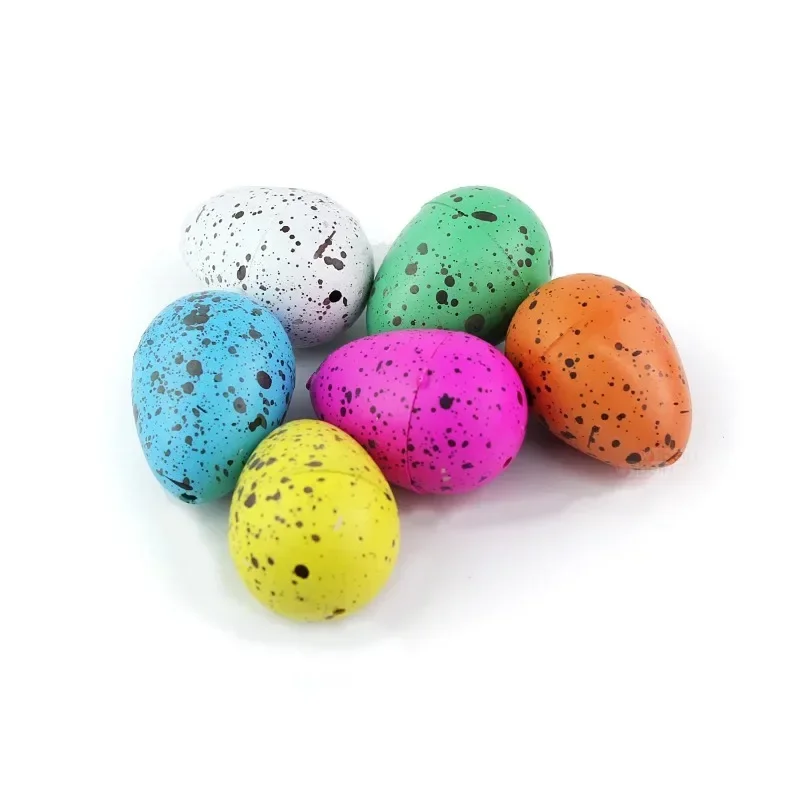 60pcs with retail box Magic Water Hatching Inflation Growing Dinosaur Eggs Toy For Children Educational Novelty Gag Toys