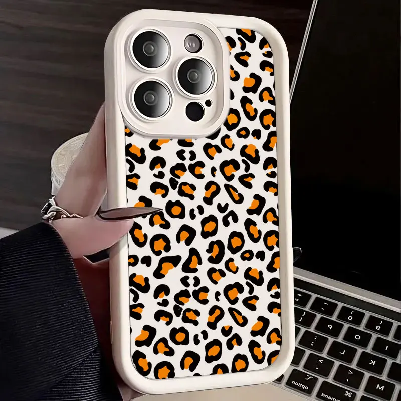 Leopard Print Shockproof Soft Silicone Phone Case