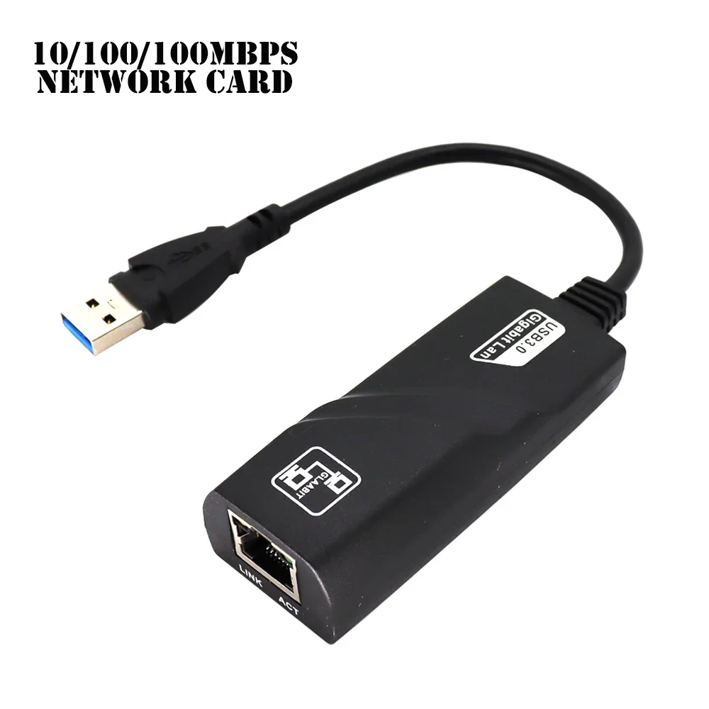 1000Mbps USB3.0 سلكي USB إلى Rj45 Lan Ethernet محو...