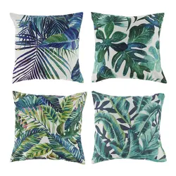 Set of 4 Waterproof Outdoor Pillow Covers - Stylish and Durable Cushion Cases for Home and Garden Decor (4Pcs)