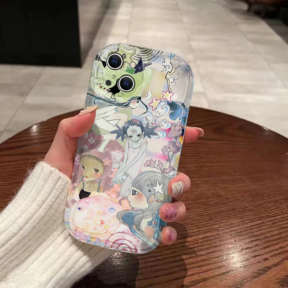 Aya Takano 3D Wave Luxury Phone Case Cover