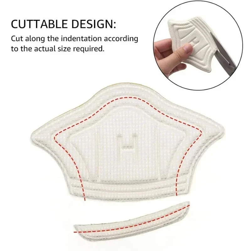 3pair/6pcs Insoles Patch Heel Pads for Sport Shoes Back Sticker Adjustable Size Antiwear Feet Pad Cushion Heels Insert Insole