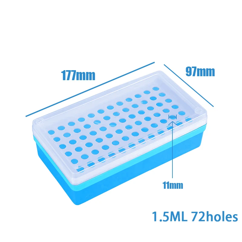 32/72/100Holes 1.5/5ML Container Tubes Boxes Plastic Holder Storage Sampling Case Bottle Lab Plastic Centrifuge Tube Storage Box plastic test tubes centrifuge tube