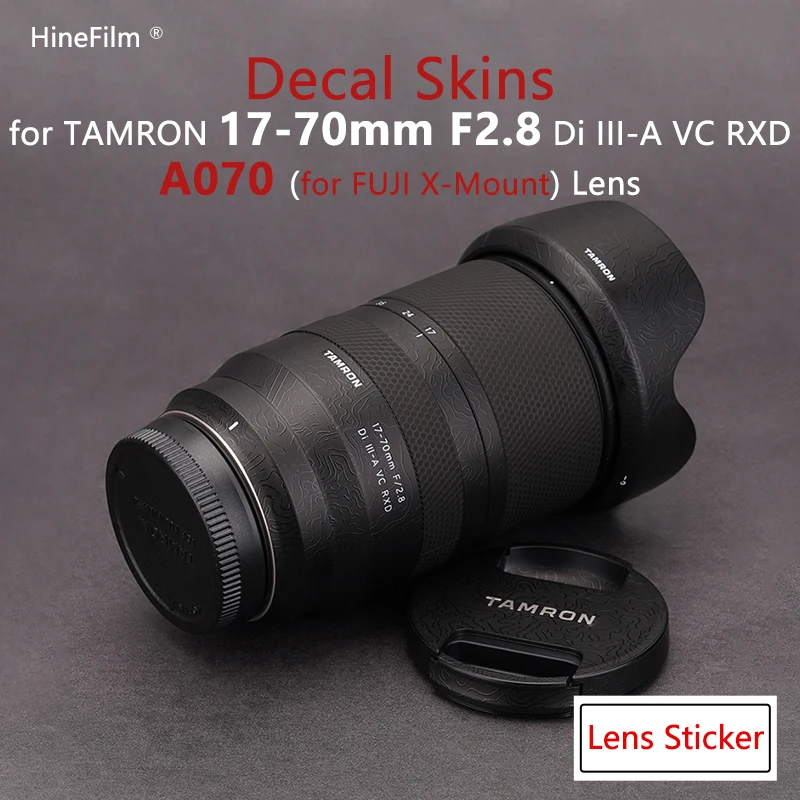 

Tamron 1770 FUJI X наклейки на объектив для Tamron 17-70 мм F/2,8 Di III-A VC RXD наклейки на объектив 17-70 F2.8 защитная пленка