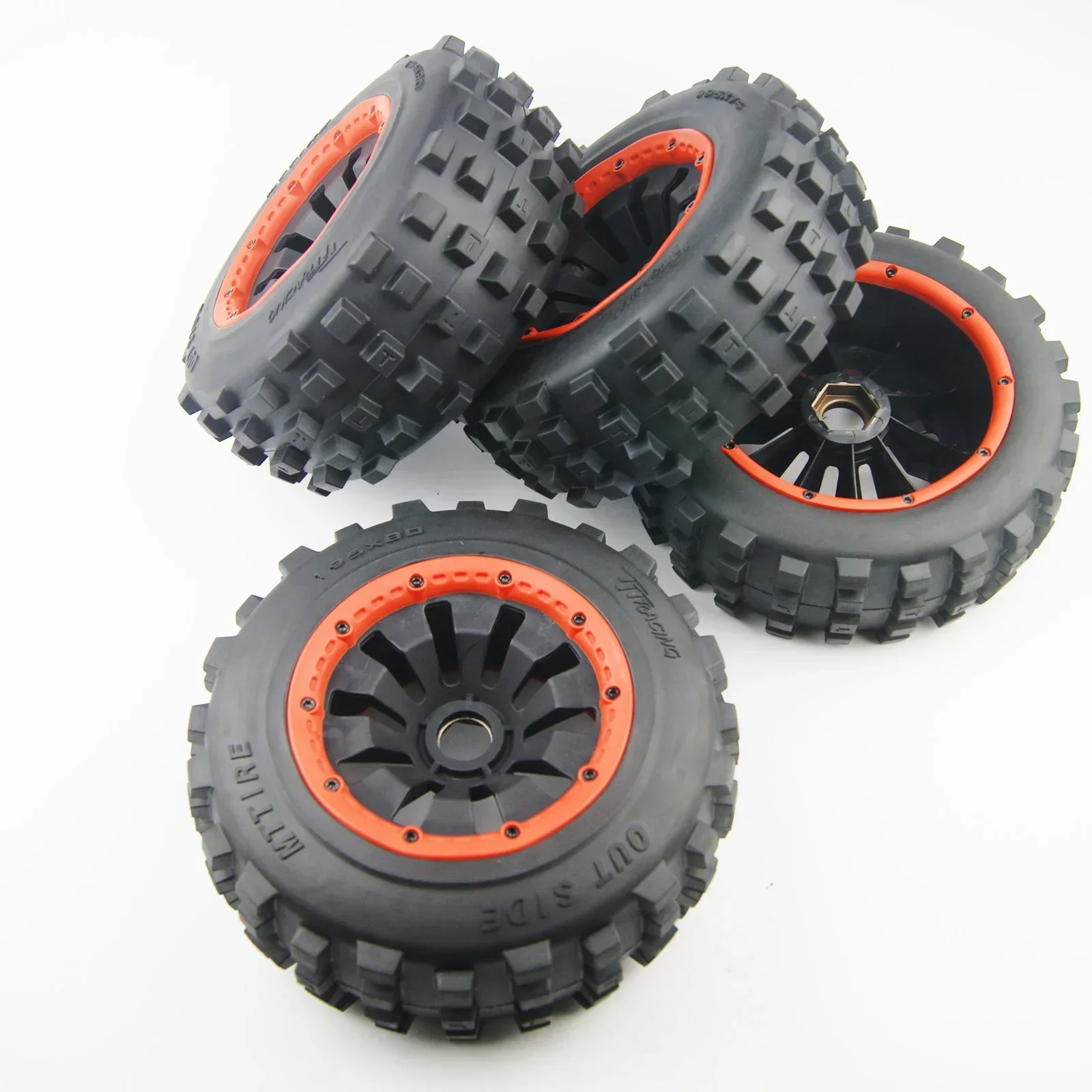 Ruote Pneumatiche Knobby Per HPI Rovan KM Baja 5B 5T 5SC – Losi 5ive T DBXL – 195x75mm