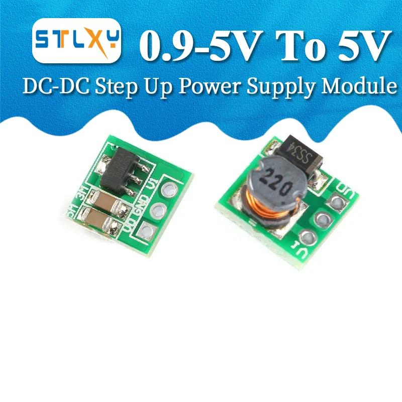 2PCS 0.9-5V  5V DC-DC 스텝 업 전원 공급 장치 모듈 전압 부스트 컨버터 보드 1.5V 1.8V 2.5V 3V 3.3V 3.7V 4.2V  5V
