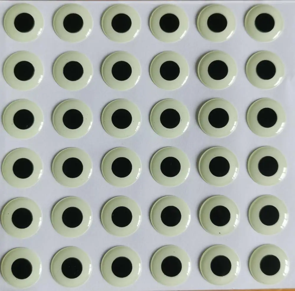 Snake Pupil - Occhi da pesca olografici 3D per esche e mosche, 300 pezzi