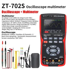  ZT-702S 2In1 Digital Oscilloscope Multimeter Real-time sampling rate 48MSa/s True RMS 1000V Professional Tester with 2.8