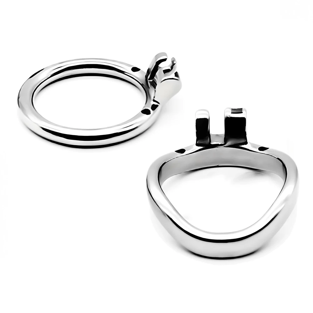 Penis Chastity Cage FRKO Metal Penis Rings Male Chastity Cage Accessories Lock Cock Cage Ring 40mm/45mm/50mm/55mm BDSM Sex Toys For Man Sexshop 18+
