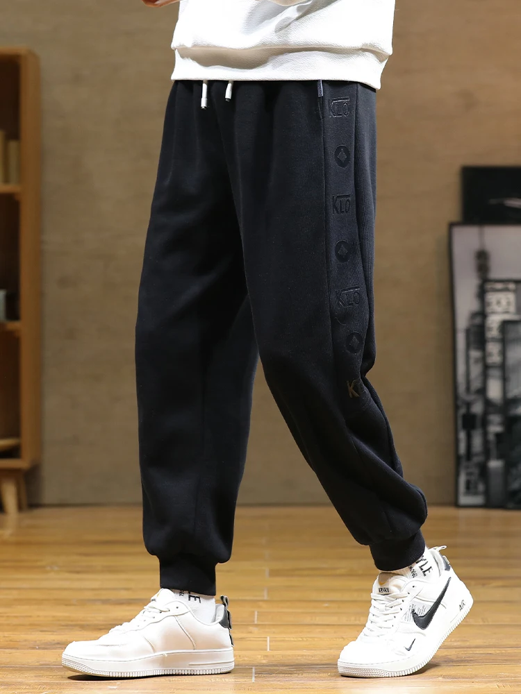 Spring Autumn Harem Baggy Sweatpants Men Sportswear Black Jogger Pants Male  Zip Pockets Track Trousers Plus Size 6XL 7XL 8XL