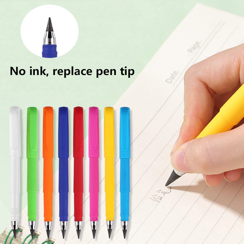 

8pcs/set Unlimited Writing Pencil No Ink Erasable HB Eternal Pen Art Sketch Painting Tools Kids Novelty Gifts Kawaii Stationery