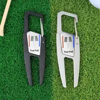 Golf Divot Tool Golf Putting Green Fork Zinc Alloy Golf Divot Repair Tool Pitch Groove Cleaner Golf Pitchforks Golf Accessories 1