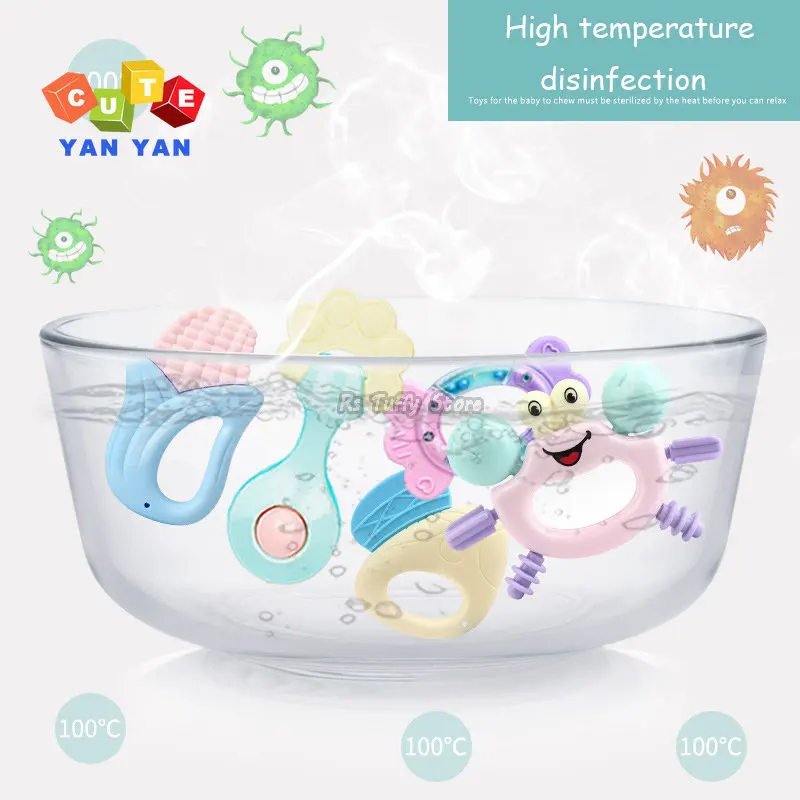Baby Rattle Teether Set 0-12 Months 2