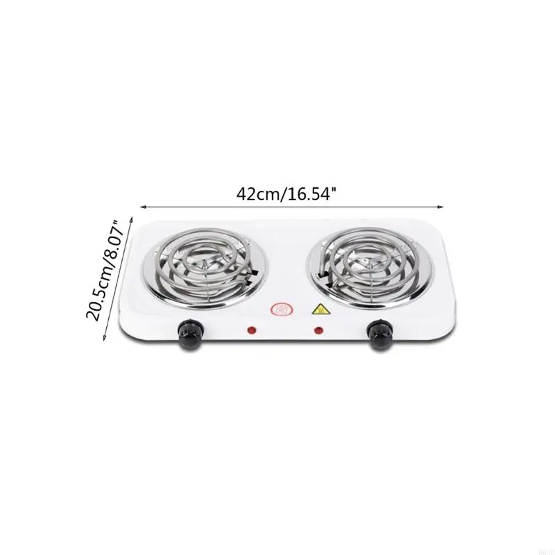 Double Hot Plate Portable Double Coil for Burner Electric Stove Fast Heating
