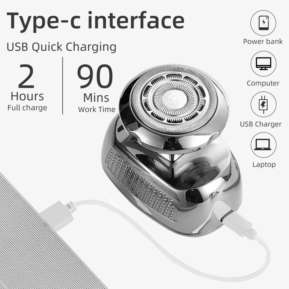 Shaver for Men Electric Shaver Bald Head Shaver 5 in 1 Hair Clipper for Bald Man Beard Trimmer Shaving Machine Bald Head Razor 5