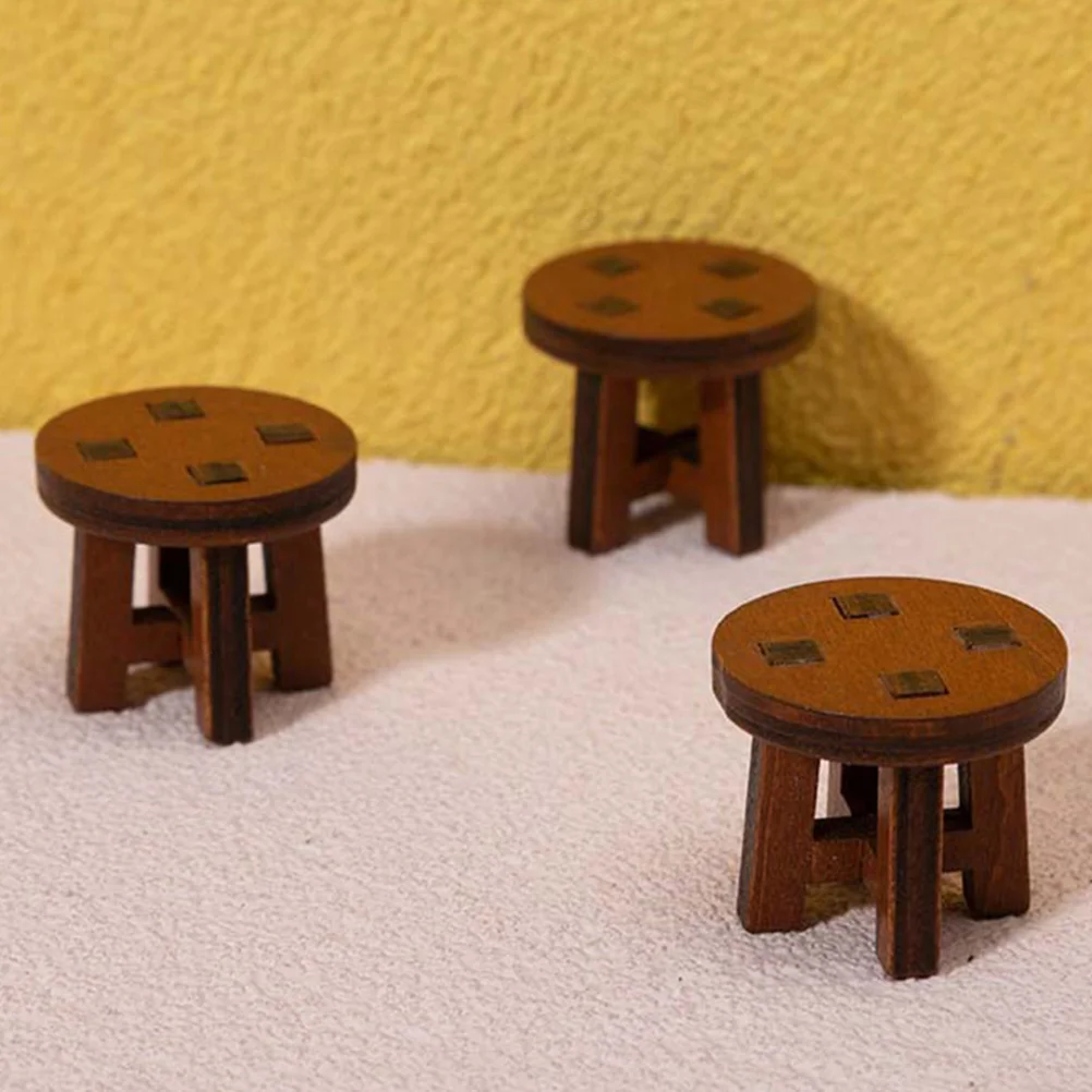 

4pcs House Furniture Props House Chair Model Furniture Models Miniature Furniture Supplies
