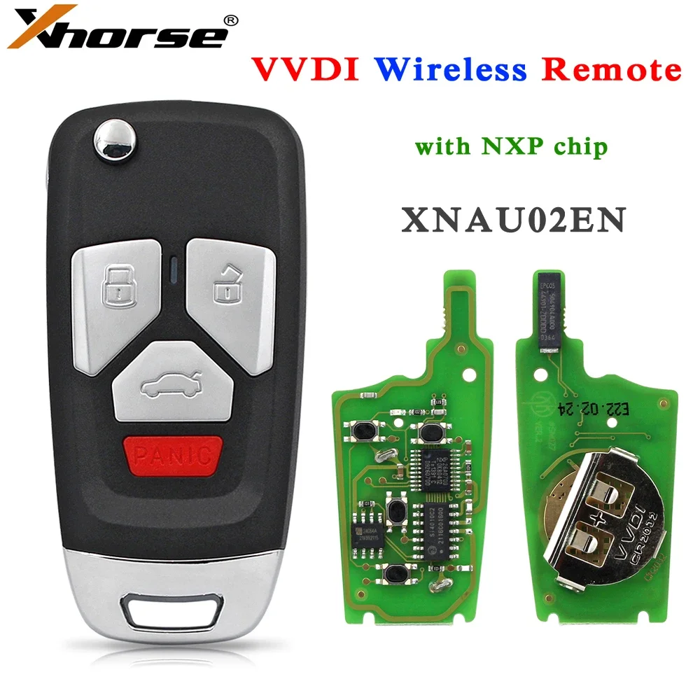 

Xhorse VVDI беспроводной универсальный пульт дистанционного управления XNAU02EN Автомобильный ключ для Audi Стиль для VVDI2 VVDI ключ инструмент или Max Pro