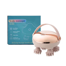 Rechargeable Waterproof Handheld Scalp and Head Stress Relief Massager (GM330 - grey)