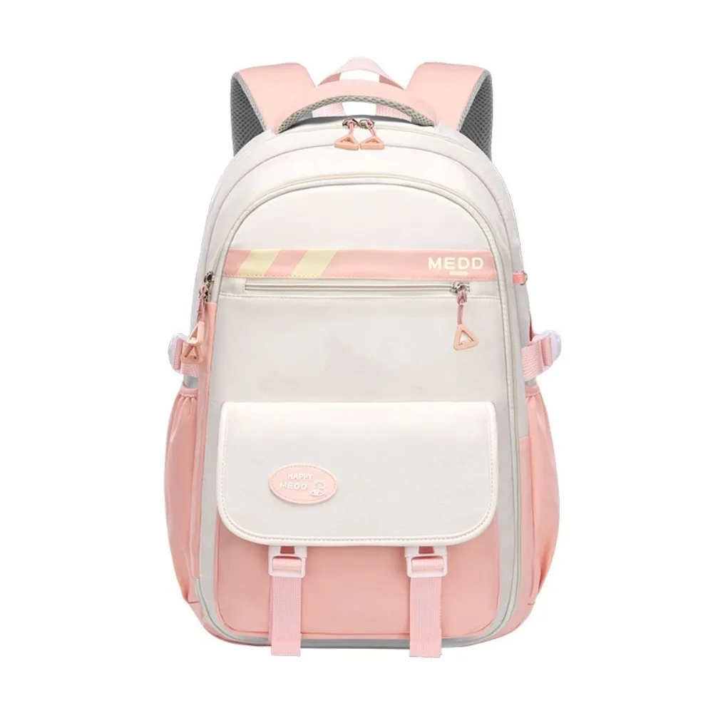 Large Capacity School Bag Lightweight Waterproof Shoulder Backpack Stress Relief Double Strap Bag Junior And High School Girls 4