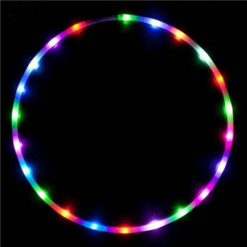 Body Shaping Ladies LED Slimming Hoop Female Trainer Tools Women Training Hoops Bodybuilding Fittings 10/24 lamps