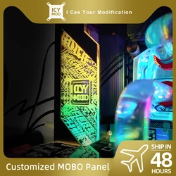 DIY Motherboard IO Decoration Cover RGB Lighting Panel Chassis MOD ARGB MOBO I/O Customize Mainboard Cover AURA SYNC PC Case