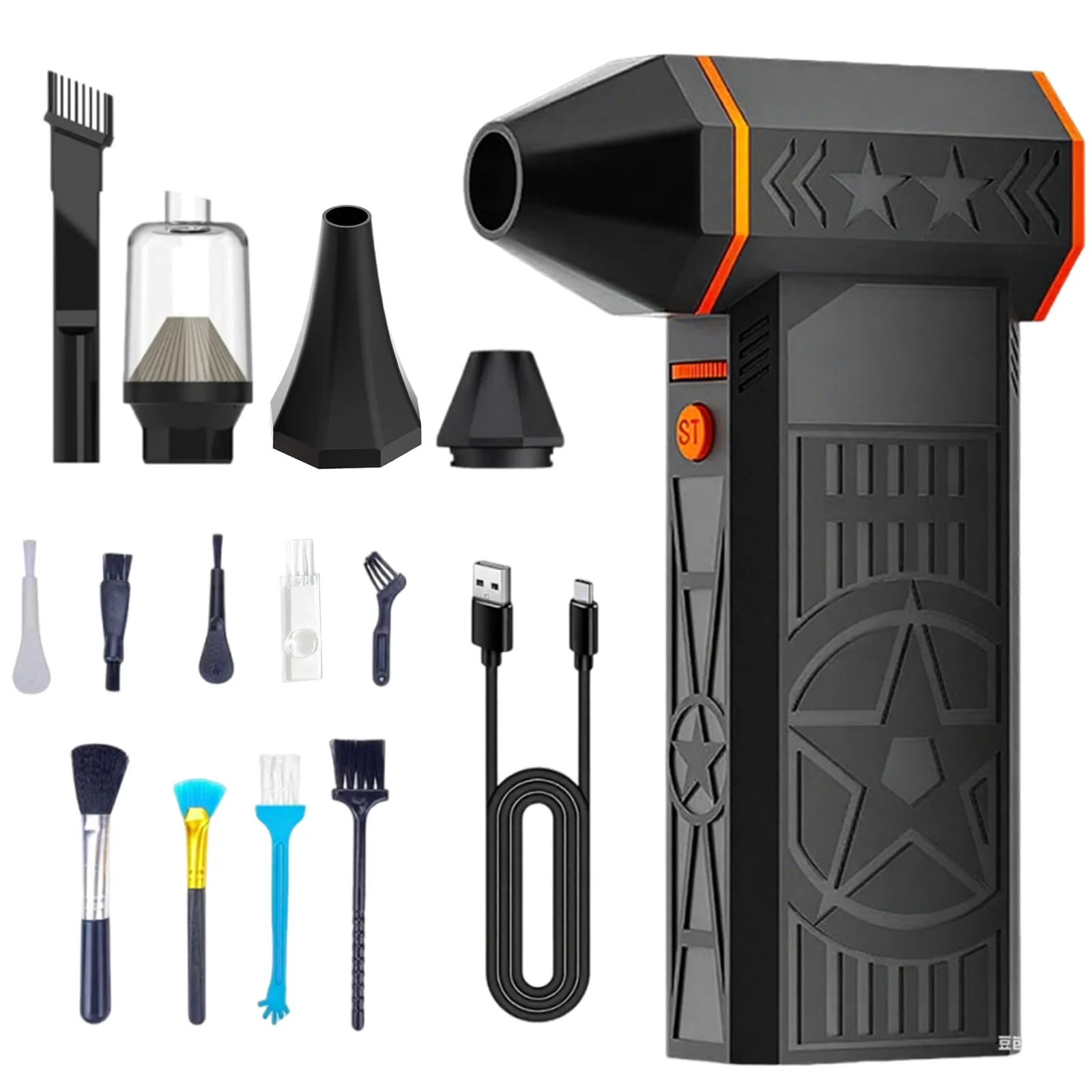 전기 송풍기 IPX4 방수 고출력 터빈 블로워 무선 터보 팬 자동차 앞 유리 제상용