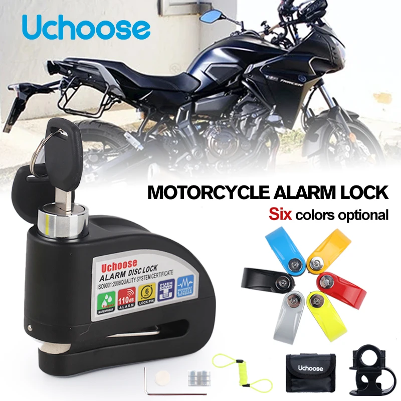 Universal Bicycle Alarm Disc Lock Anti Theft Security Disc Brake Locks For Scooter Motorcycle Bicycle Wheel Padlock Accesso Bike Alarm Anti Theft Alarm Motorcycle Alarm