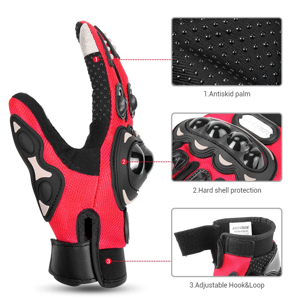 Summer Motorcycle Gloves Touch Screen Breathable Full Finger Gloves Guantes Moto Non-slip Riding Protective Anti-fall motorcycle gloves leather motorcycle gloves